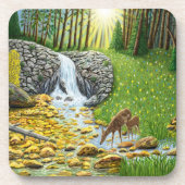 Dessous-de-verre Forêt à l'aube (Devant)