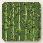 Dessous-de-verre Forêt de bambou en vert (Devant)