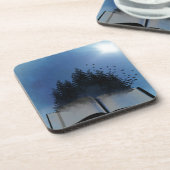 Dessous-de-verre Forêt de livre ouvert (Côté gauche)