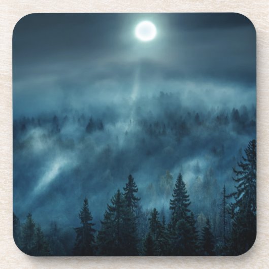 Dessous-de-verre Forêt | Forêt Lune (Devant)