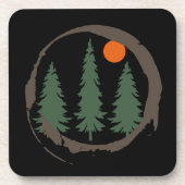 Dessous-de-verre Forêt minime de pins paysagers (Devant)