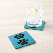 Dessous-de-verre Forever Loved Double Paw Print Design (Côté Droit)