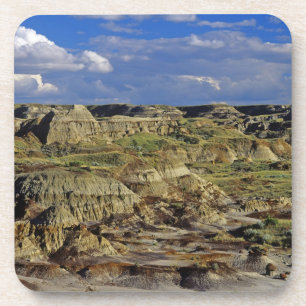 Dessous-de-verre Formations de Badlands à Dinosaur Provincial Park