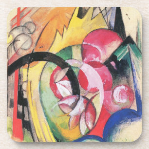 Dessous-de-verre Formes abstraites (alias Fleurs colorées) de Franz
