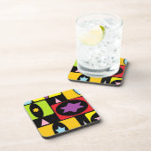 DESSOUS-DE-VERRE FORMES COLORÉES (Côté Droit)