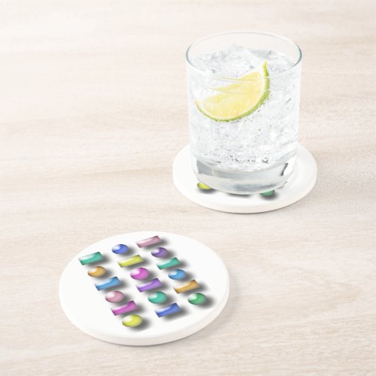 Dessous de verre - Formes en trois dimensions (Côté)