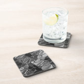 Dessous-de-verre Formes gris clair et arrondies foncées. (Côté Droit)