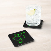 Dessous-de-verre Formule chimique moléculaire de la népétalactone d (Côté Droit)