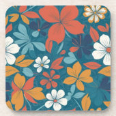 Dessous-de-verre Forte configuration florale estivale (Devant)