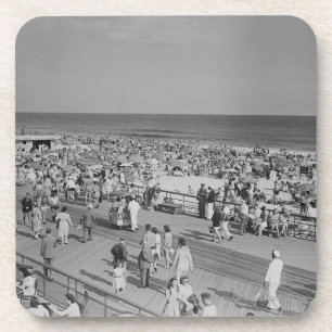 Dessous-de-verre Foule sur la plage