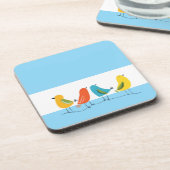 Dessous-de-verre Four Birds Perched on a Twig (Côté gauche)