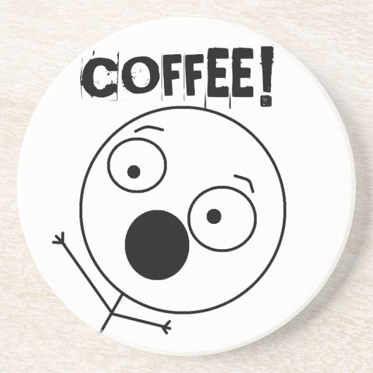 Dessous de verre fous de type (Devant)