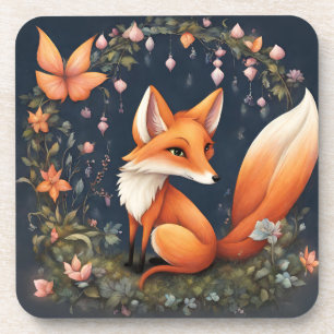 Dessous-de-verre Fox en fleurs