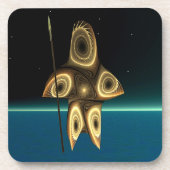 Dessous-de-verre Fractal Inuit Hunter (Devant)