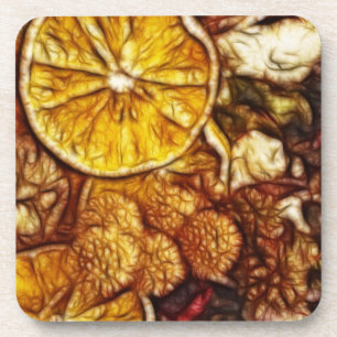 Dessous-de-verre Fractale d'oranges de pot-pourri