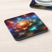 Dessous-de-verre Fractale florale beaucoup manipulée (Côté gauche)