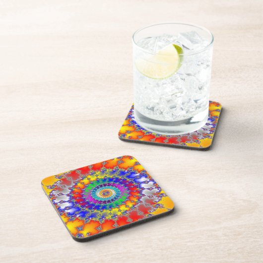 Dessous-de-verre Fractale psychédélique (Côté Droit)