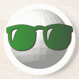 Dessous de verre frais de boule de golf