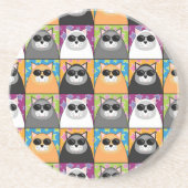 Dessous de verre frais de chat (Devant)