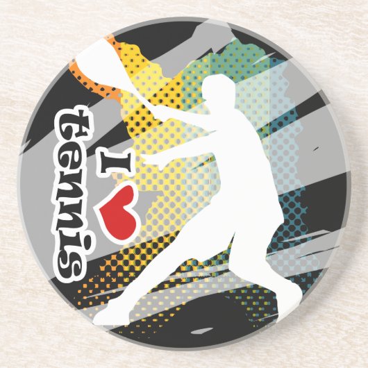 Dessous de verre frais de tennis pour des boissons (Devant)