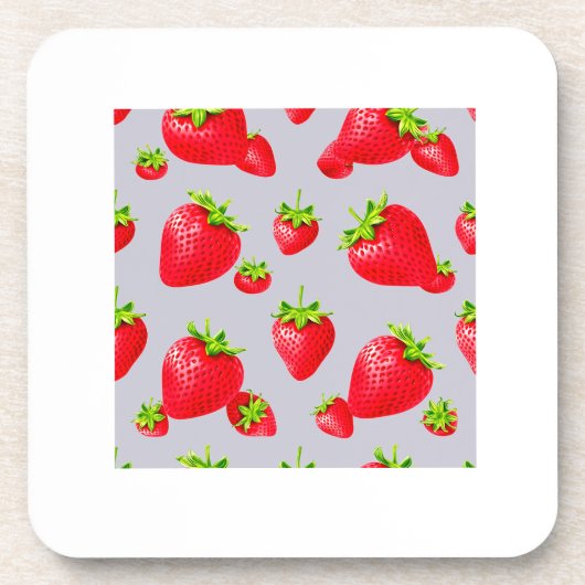 Dessous-de-verre fraise (Devant)