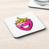 Dessous-de-verre Fraise rose (Côté gauche)