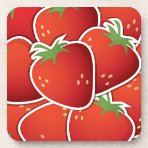 Dessous-de-verre Fraises funky