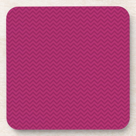 Dessous-de-verre Framboise Chevron (Devant)
