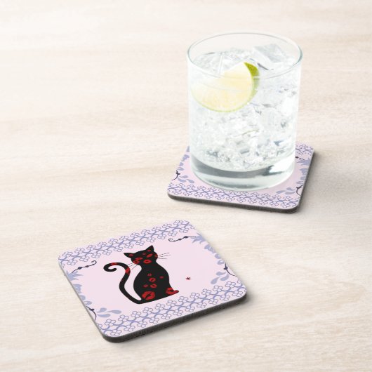 Dessous-de-verre Français : Bonne Soiree Beverage Coaster (Côté Droit)
