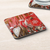 Dessous-de-verre France, Alsace, Colmar. Marché de Noël (Côté gauche)