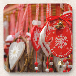 Dessous-de-verre France, Alsace, Colmar. Marché de Noël
