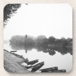 Dessous-de-verre FRANCE, Touraine, La Loire : CHINON Bateaux le lon