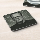 Dessous-de-verre Frankenstein Electricity Art (Côté gauche)