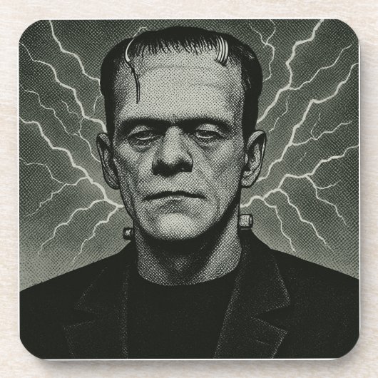 Dessous-de-verre Frankenstein Electricity Art (Devant)