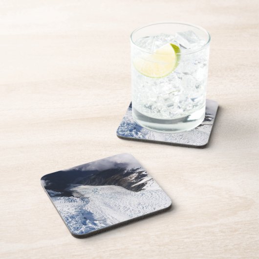 Dessous-de-verre Franz Josef Glacier Vue aérienne, Nouvelle-Zélande (Côté Droit)