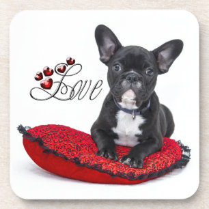 Dessous-de-verre French Bull Dog - Français - Amour