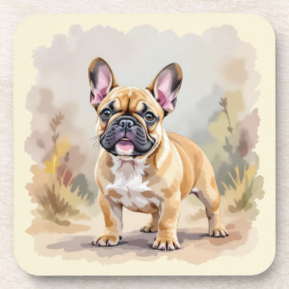 Dessous-de-verre French Bulldog Tan Fawn-Colored Cute Frenchie Dog