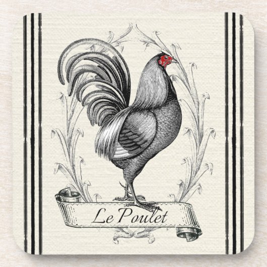Dessous-de-verre French Rooster Le Poulet (Devant)