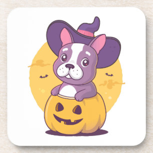 Dessous-de-verre Frenchie Halloween