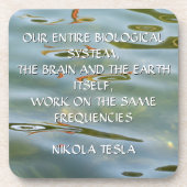 Dessous-de-verre Fréquence de Nikola Tesla Citation – Ondulation de (Devant)