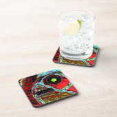 Dessous-de-verre Frequency Serpent – Abstract  Hard Plastic Coaster (Côté Droit)
