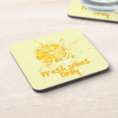 Dessous-de-verre Fresh Citrus Coaster Set- Lemon Design (Côté gauche)