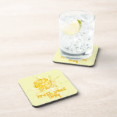 Dessous-de-verre Fresh Citrus Coaster Set- Lemon Design (Côté Droit)