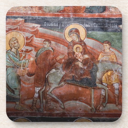 Dessous-de-verre Fresques de l'église serbe du XIVe siècle, (Devant)