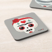 Dessous-de-verre Frida Kahlo | FridaMoji - Crâne à sucre (Côté gauche)