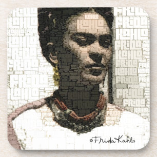 Dessous-de-verre Frida Kahlo Portrait textile