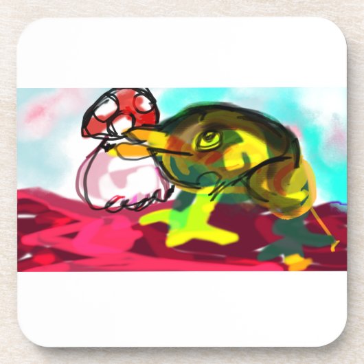 Dessous-de-verre Frog Champagne fun (Devant)