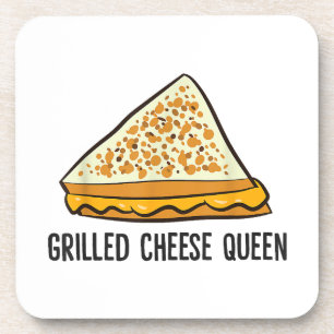 Dessous-de-verre Fromage Grillé Queen Funny Fromage Grillé