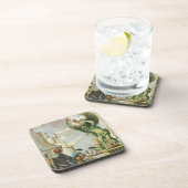 Dessous-de-verre Frontispice d'atlas d'époque baroque Globe terrest (Côté Droit)