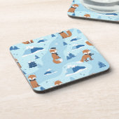 Dessous-de-verre Frosty Winter Foxes (Côté gauche)